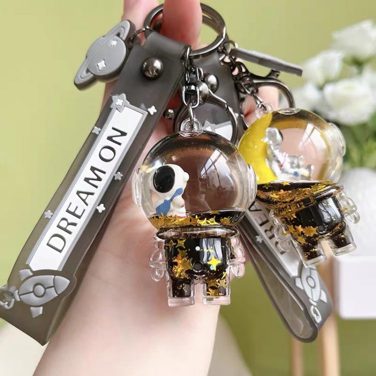 Astronaut Dream Globe Keychain – Handmade Cute Charm